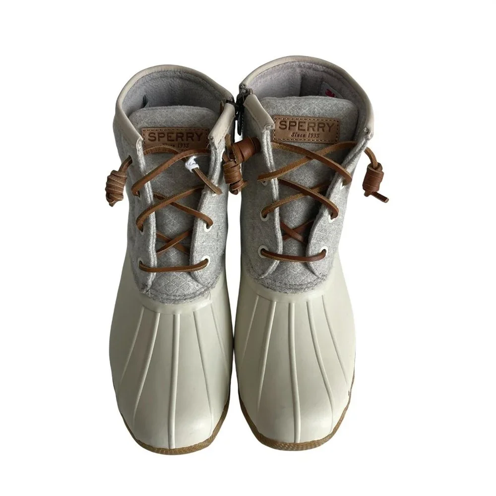 Sperry Women's Saltwater Emboss Wool Boots, STS82473, Size 6M NWOB